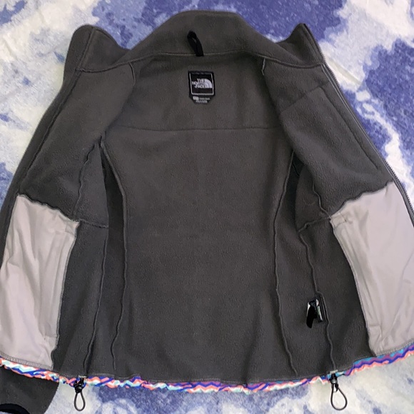The North Face Gray Multi-Color Zip Fleece Jacket XS - Picture 11 of 12